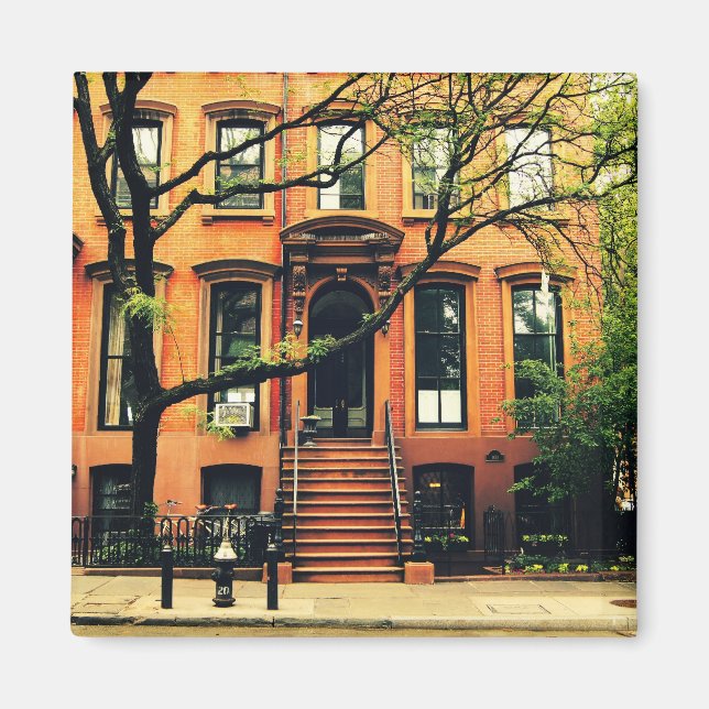 Träd Grow i Brooklyn Magnet (Framsidan)