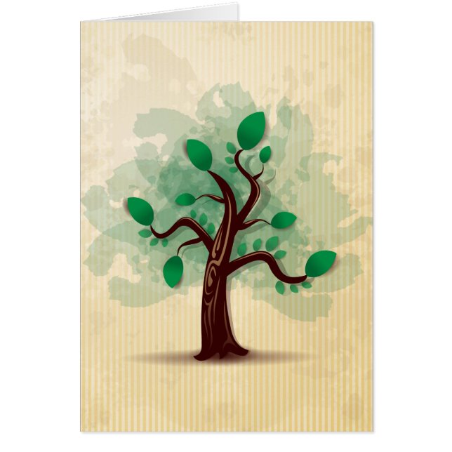Träd Hälsningskort (Framsidan)