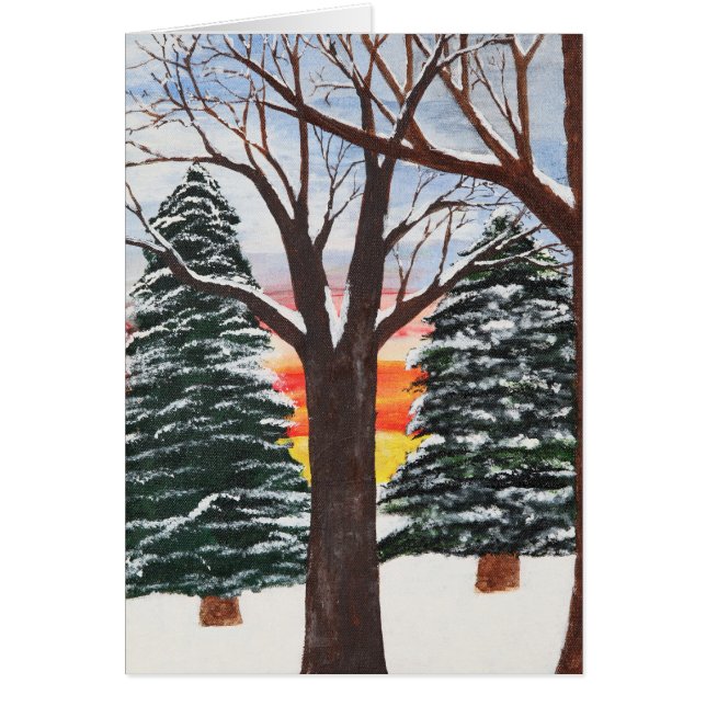 Träd Hälsningskort (Framsidan)