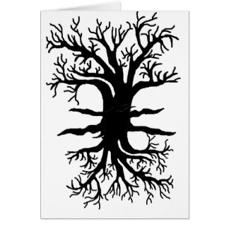 träd hälsningskort