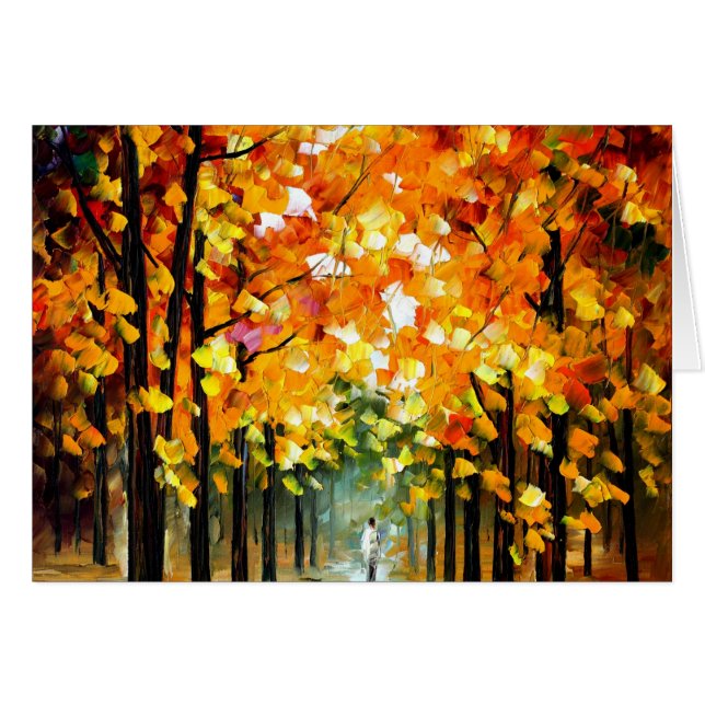 Träd Hälsningskort (Framsidan Horizontal)