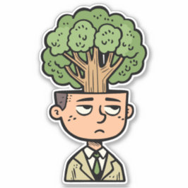 Träd Head Klistermärken