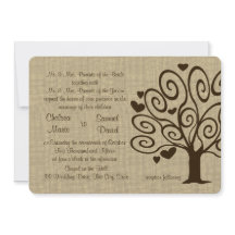 Träd Hearts Bröllop