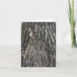 träd hjärtnotecard #1 kort