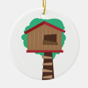 Träd House Julgransprydnad Keramik