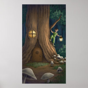 Träd House Poster