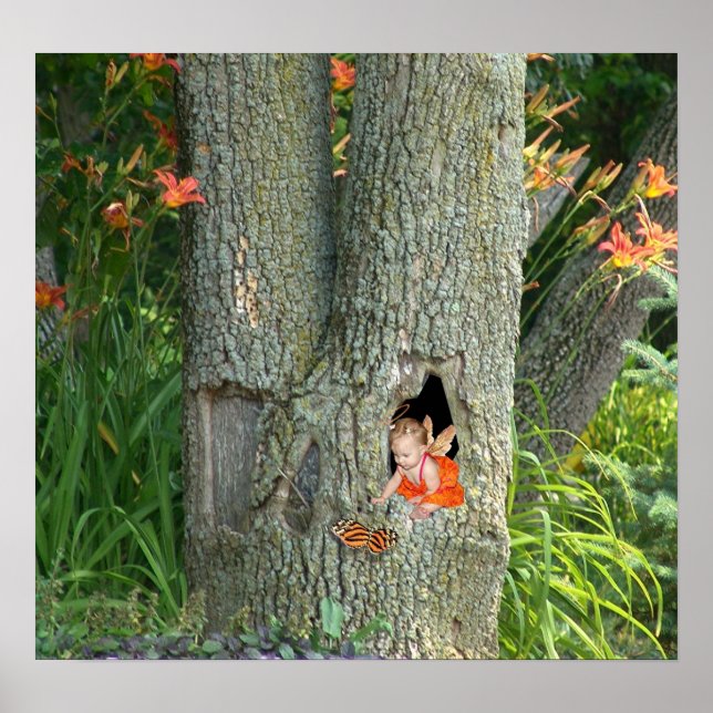 Träd House - Print Poster (Framsidan)