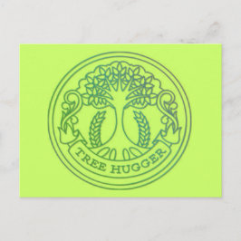 Träd hugger, hippmärke vykort