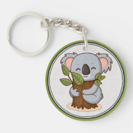 Träd-hugger Koala Bear Acrylic Keychain