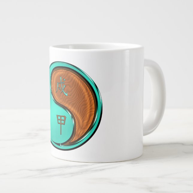 Träd Hund Jumbo Mugg (Framsida höger)