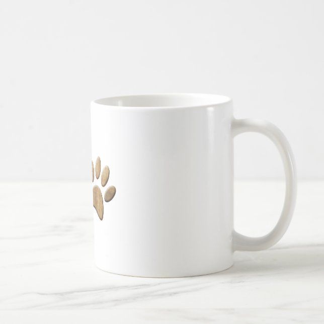 Träd Hund Tassavtryck Kaffemugg (Höger)