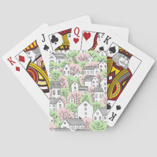 Träd, hus, vår stad casinokort