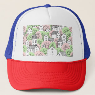Träd, hus, vår stad keps