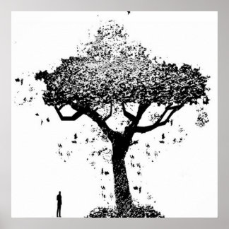 Träd i Ash Poster