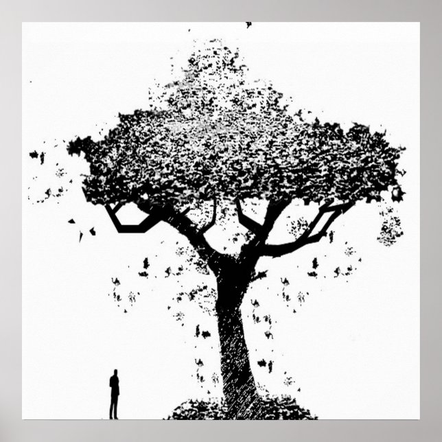 Träd i Ash Poster (Framsidan)