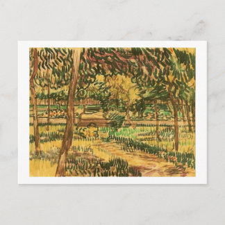 Träd i Asylets Garden, Van Gogh Fine Art Vykort