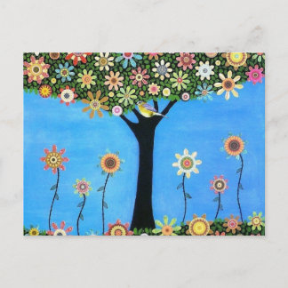 Träd i Beauty Post Card Vykort