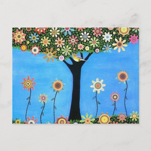 Träd i Beauty Post Card Vykort (Framsida)