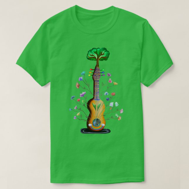 Träd i Blommar Music T Shirt (Design framsida)