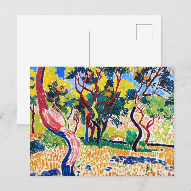 Träd i Collioure | Andre Derain | Vykort (Fram/baksida)