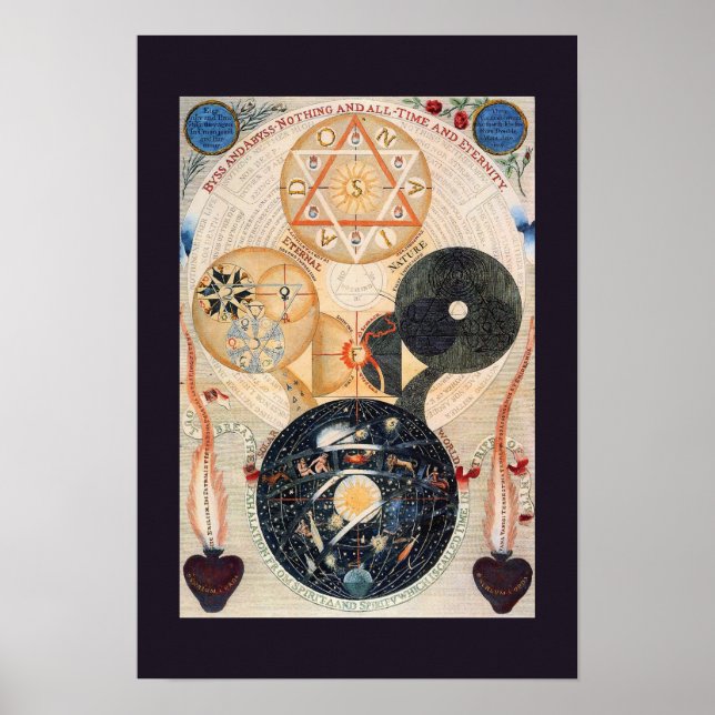 "Träd i Cosmos" Poster Jacob Böhme (Framsidan)