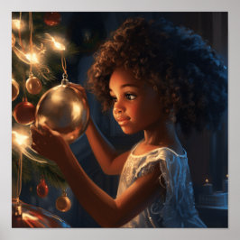 Träd i eftertanke: African American Girl Poster
