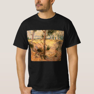 Träd i en åker på en solig dag av Vincent van Gogh T Shirt