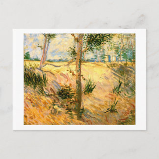 Träd i Fält på en solnydag, Van Gogh Fine Art Vykort