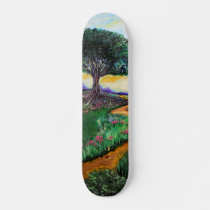 Träd i fantasi mini skateboard bräda 18,5 cm