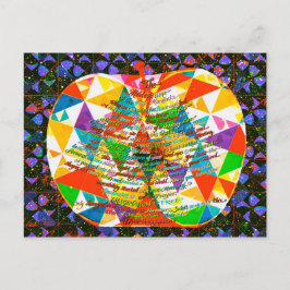 Träd i fantasi vykort