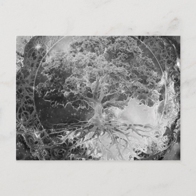 Träd i Health in Black and White Vykort (Framsida)