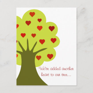 Träd i Hearts Inbjudningar