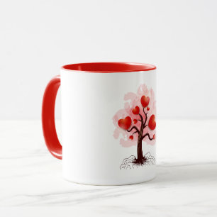 Träd i Hearts Mugg