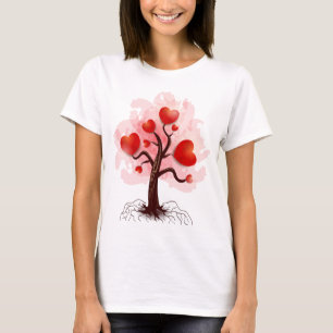 Träd i Hearts T Shirt