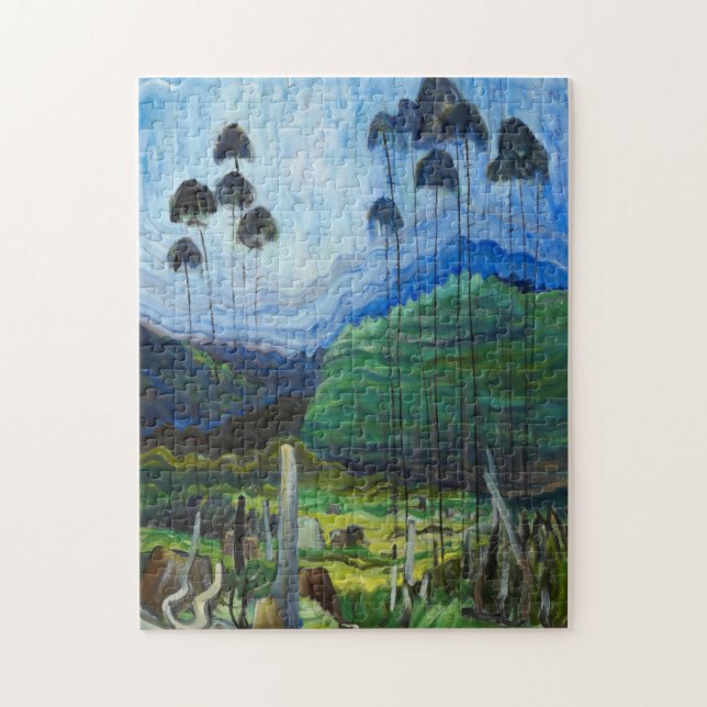 Träd i Himlar 1939 av Emily Carr Pussel (Vertikal)