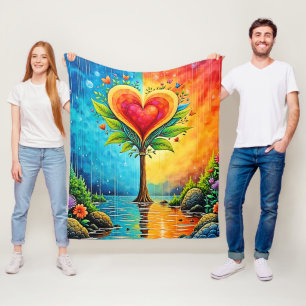 Träd i Kärlek och Life Design Fleecefilt