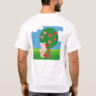 Träd i Kärlek T-Shirt (utformning på baksidan)