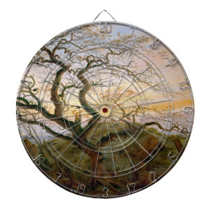 Träd i Kråkor (av Caspar David Friedrich) Darttavla