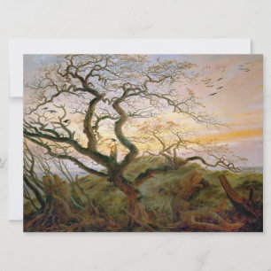 Träd i Kråkor (av Caspar David Friedrich) Kort