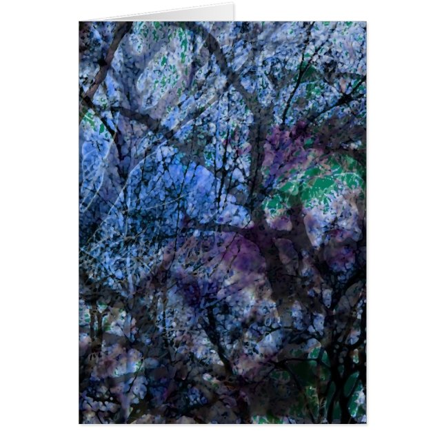 Träd i lager vid Twilight Hälsningskort (Framsidan)