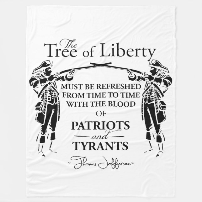 TRÄD i LIBERTY Fleecefilt (Framsidan)