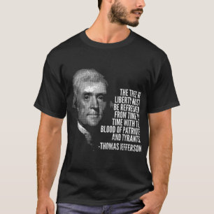 Träd i Liberty Thomas Jefferson Quote History T Shirt