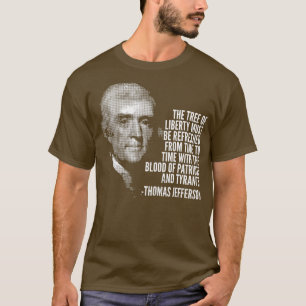 Träd i Liberty Thomas Jefferson Quote History T Shirt
