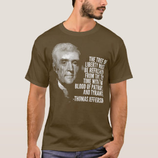 Träd i Liberty Thomas Jefferson Quote History T Shirt