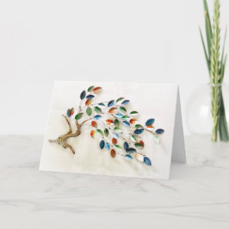 Träd i många Färg Anteckningskort