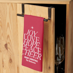 Träd i Ord Helgdag Kitchen Towel Kökshandduk