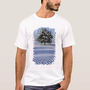 Träd i täckt snö landskap t-shirt