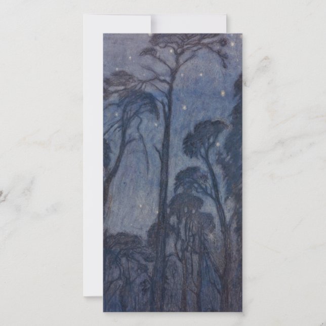 Träd i Twilight (av Edward Robert Hughes) Kort (Framsida)