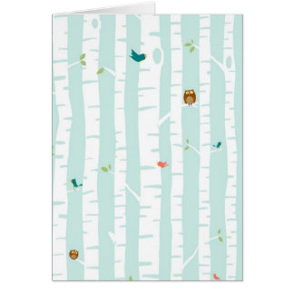 Träd i vår hälsningskort