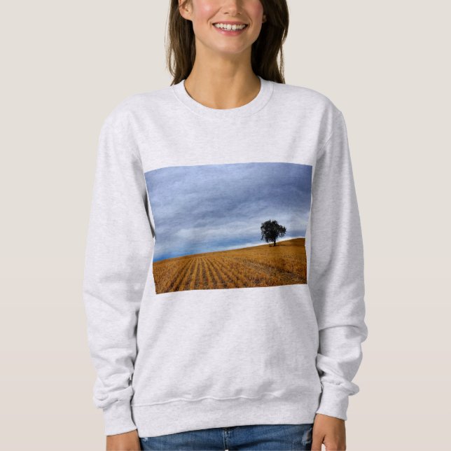 Träd i vetet fält t shirt (Framsida)